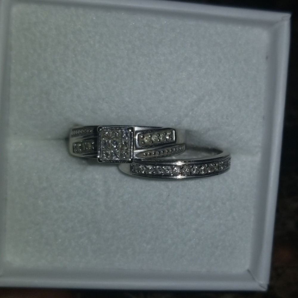 14k Diamond wedding ring  Set